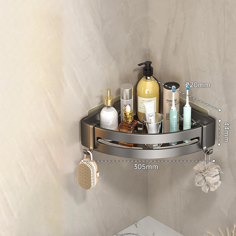 adhesive bathroom shampoo holder, view 4 - MRSLM