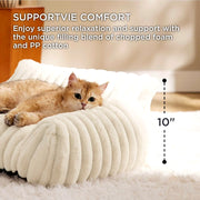 Warm plush cat and dog bed, view 4 - MRSLM