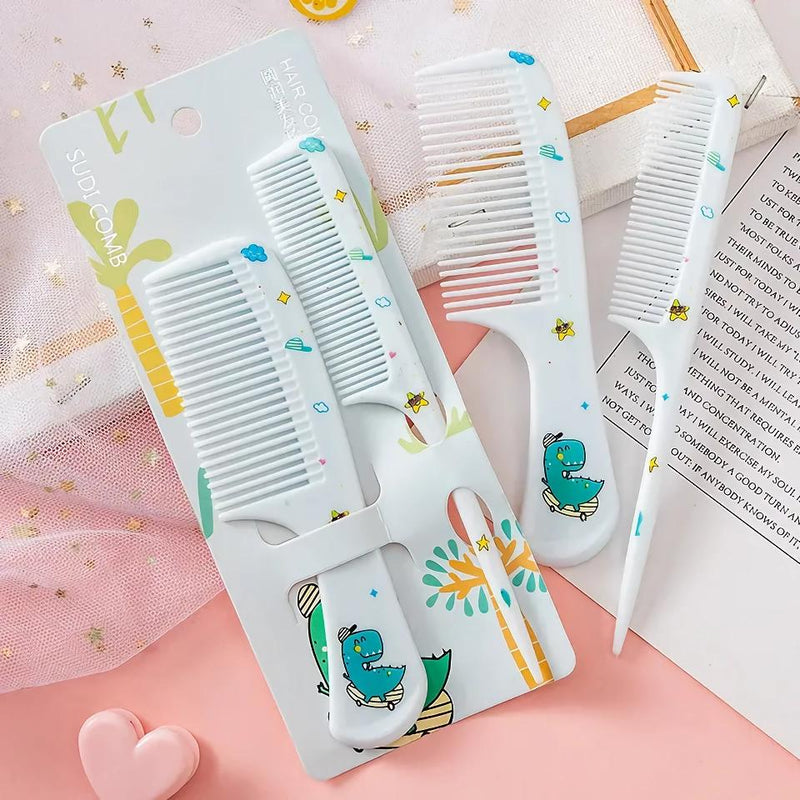 Cute Animal Kids Hairdressing Comb Set