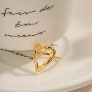 heart hollow adjustable ring, view 5 - MRSLM