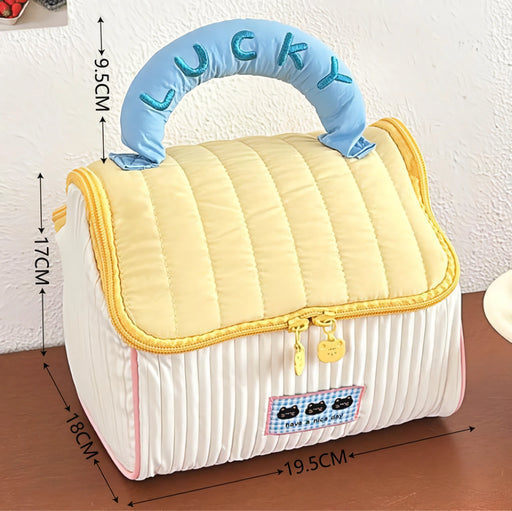 large capacity travel makeup bag, view 3 - MRSLM