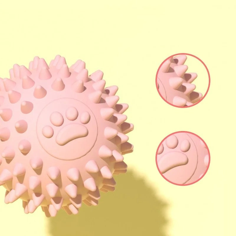 interactive rubber chew ball for dogs and cats, view 10 - MRSLM