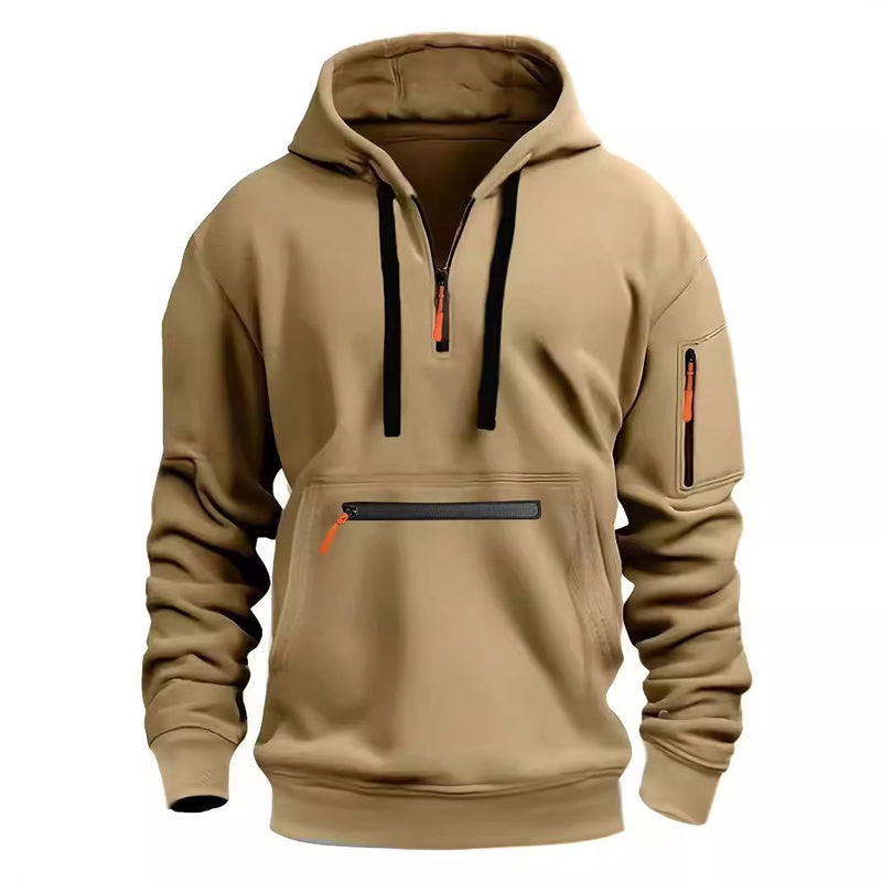 Jaqueta esportiva casual masculina de manga comprida