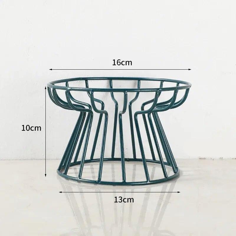 iron pet feeder stand, view 3 - MRSLM