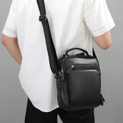 leather retro messenger bag - MRSLM