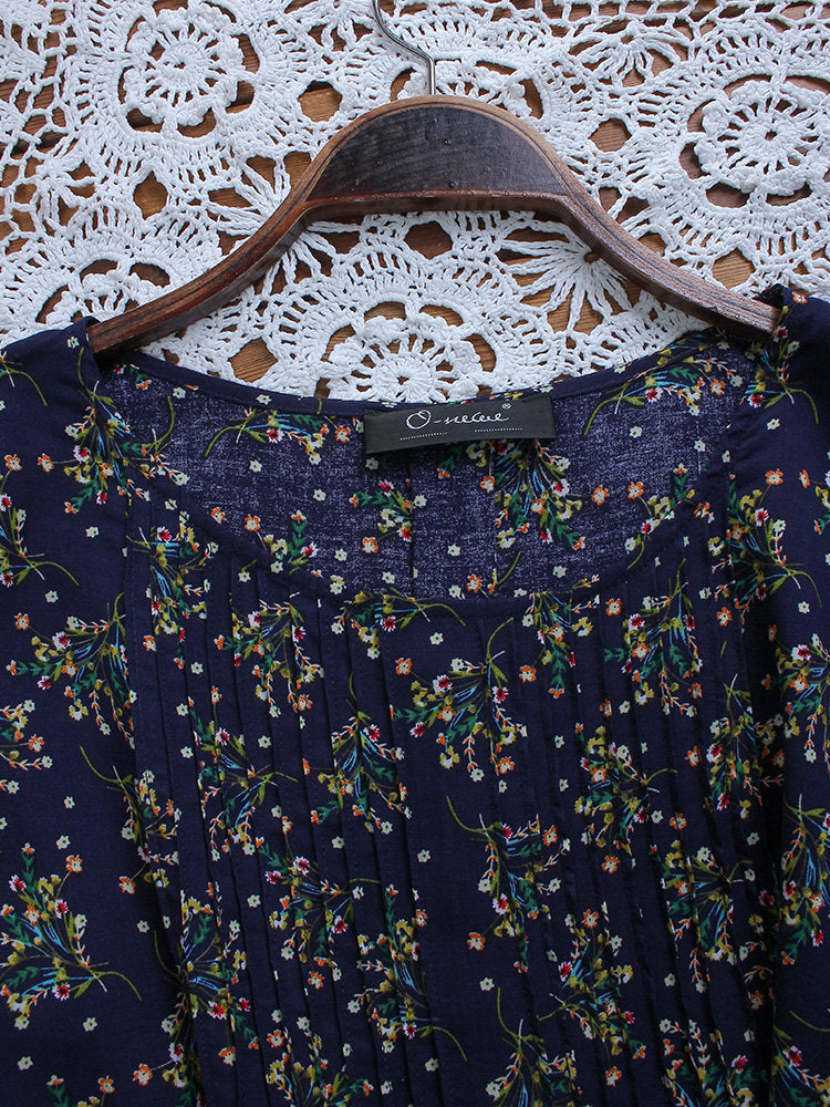 floral oversized women's shirt, view 5 - MRSLM
