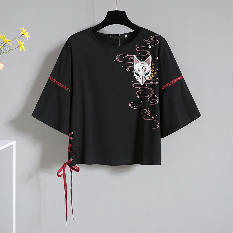 women's improved hanfu summer two-piece set, view 7 - MRSLM