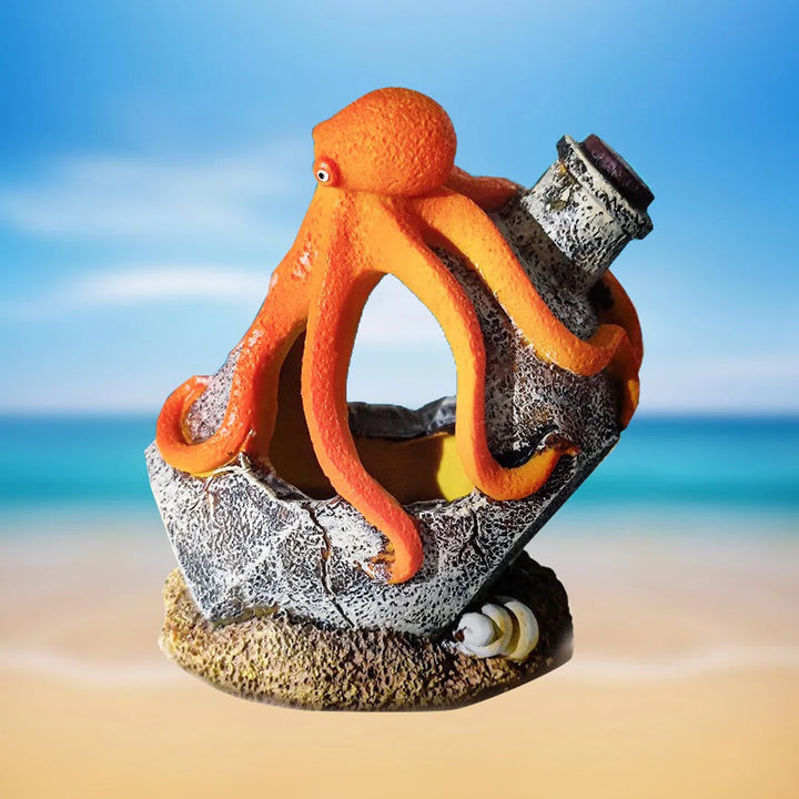 Aquarium Octopus Flowing Bottle Ornament