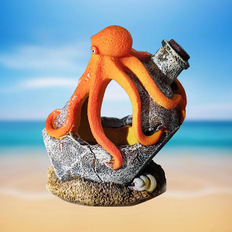 aquarium octopus bottle ornament - MRSLM