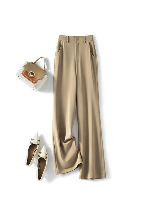 elegant office lady straight trousers, view 2 - MRSLM