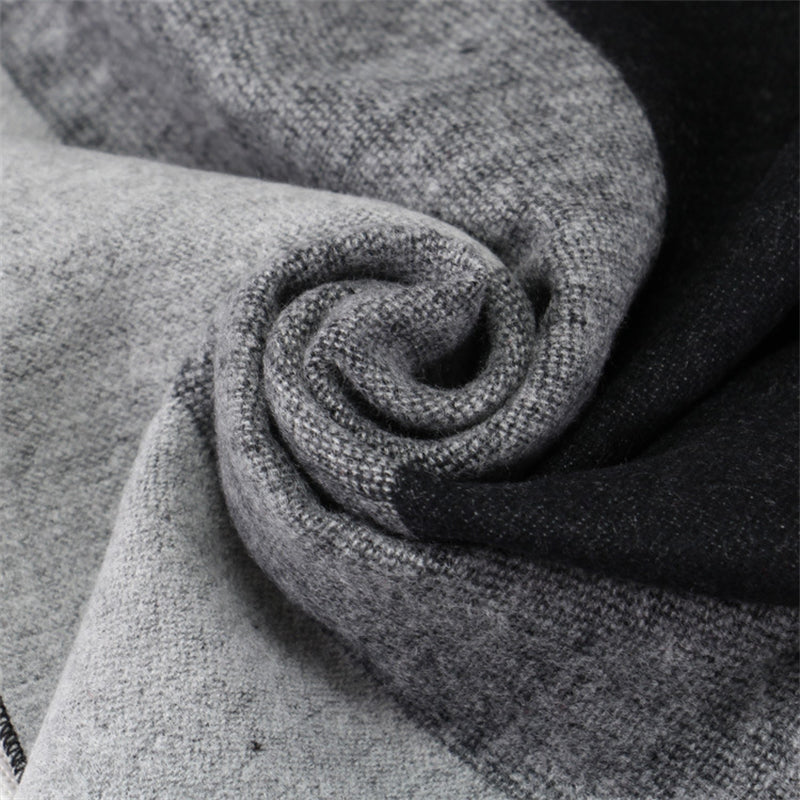 men's plaid scarf, view 7 - MRSLM