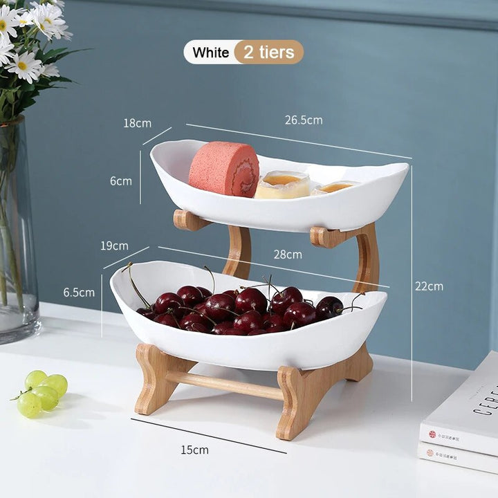 Modern Three-Layer Plastic Fruit Tray | Creative Living Room Home Decor