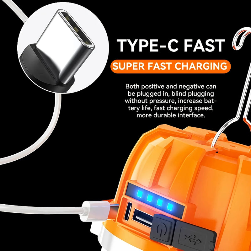 rechargeable led camping lantern, view 9 - MRSLM
