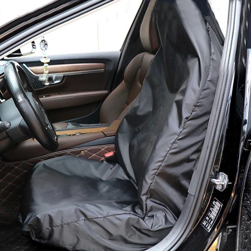 waterproof car seat and steering wheel cover with boot mat, view 4 - MRSLM