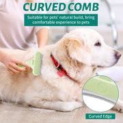ergonomic pet grooming brush, view 4 - MRSLM