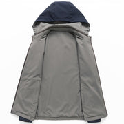 Men's hooded zipper coat, view 3 - MRSLM