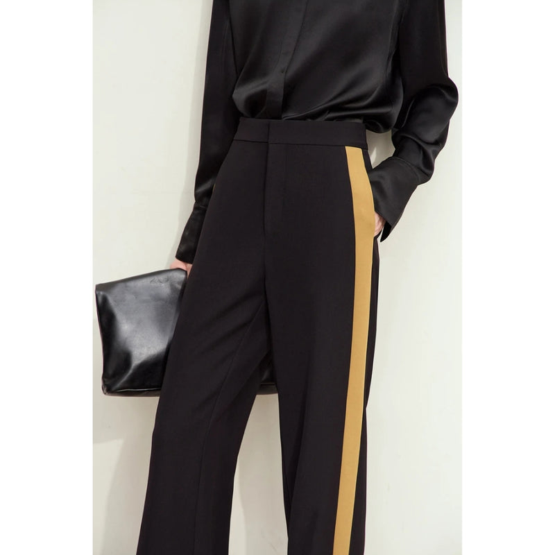 contrast stitching blazer pants for women, view 6 - MRSLM