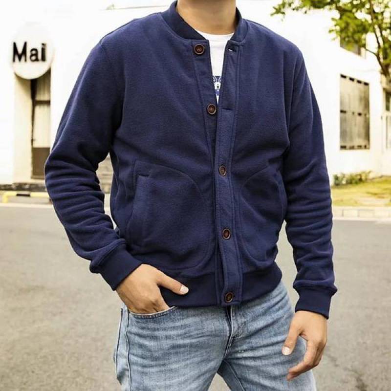 Men's retro double-sided polar fleece jacket, view 7 - MRSLM