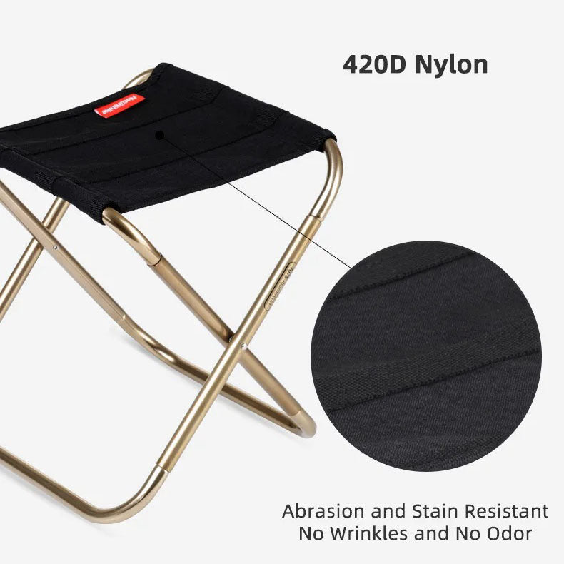 folding camping stool, view 4 - MRSLM