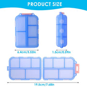 portable 10-grid travel pill organizer, view 13 - MRSLM