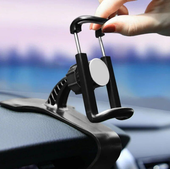 360° Rotatable Dashboard Car Phone Holder - Universal Fit for Smartphones