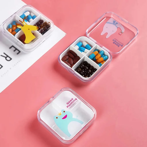 cartoon mini travel pill box - MRSLM