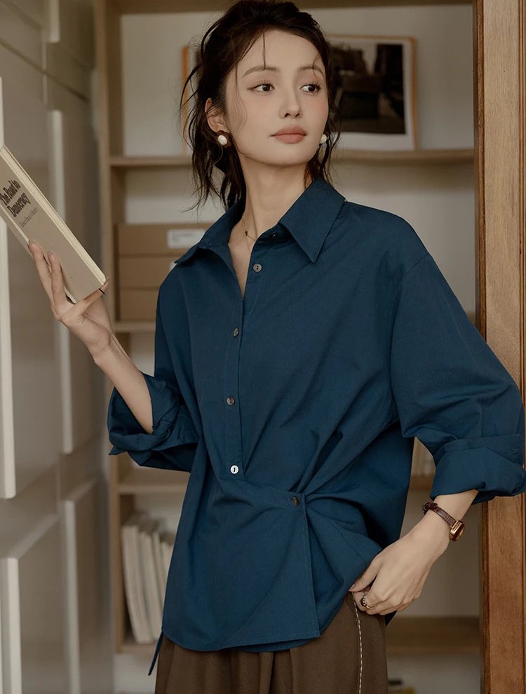 women's long sleeve shirt, view 3 - MRSLM