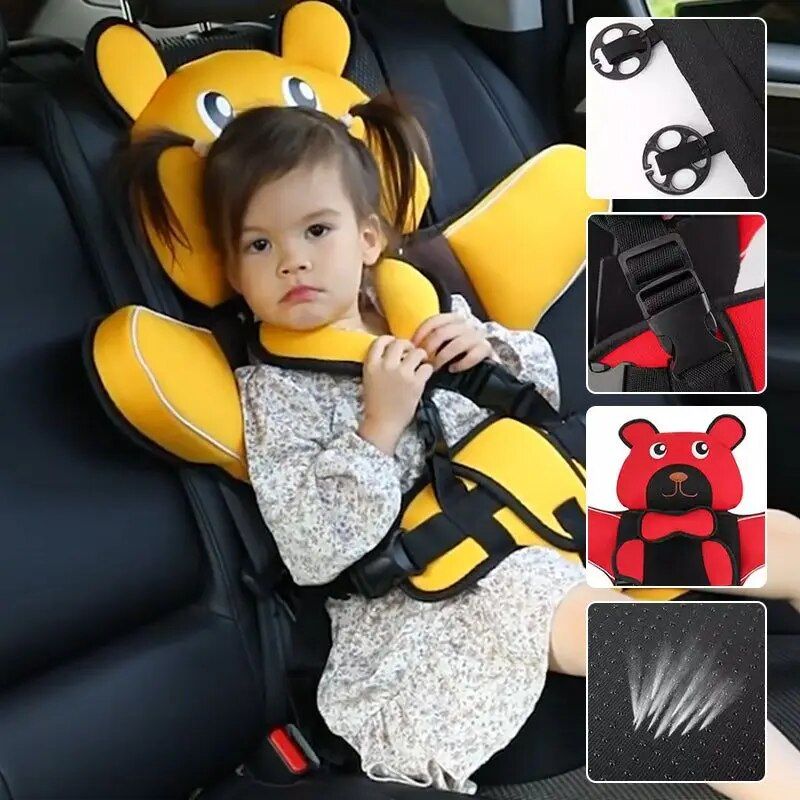 Breathable Child Safety Seat Mat for Ages 6 Months to 12 Years