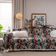 american countryside floral jacquard sofa towel - MRSLM