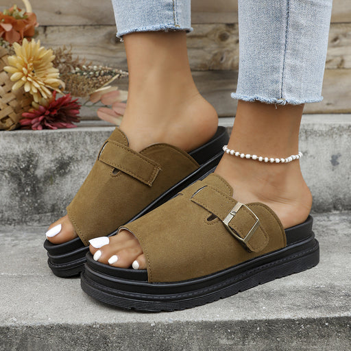 Buckle flat non-slip sandals - MRSLM