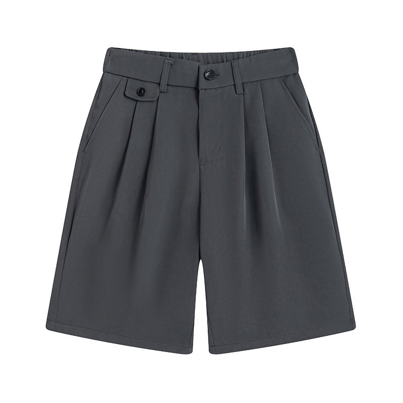 Bequeme, weiche Herren-Shorts in Unifarben, kleine Anzughose