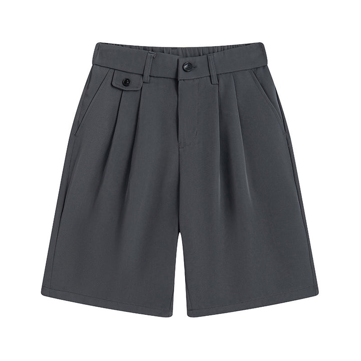 Bequeme, weiche Herren-Shorts in Unifarben, kleine Anzughose