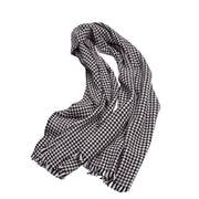 women's plaid wool shawl, view 5 - MRSLM