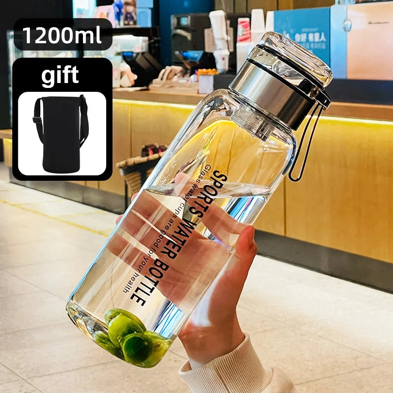2L portable glass water bottle, view 3 - MRSLM