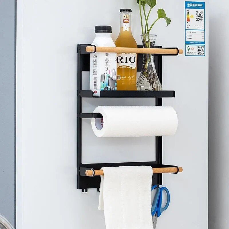 magnetic fridge shelf paper towel holder, view 5 - MRSLM