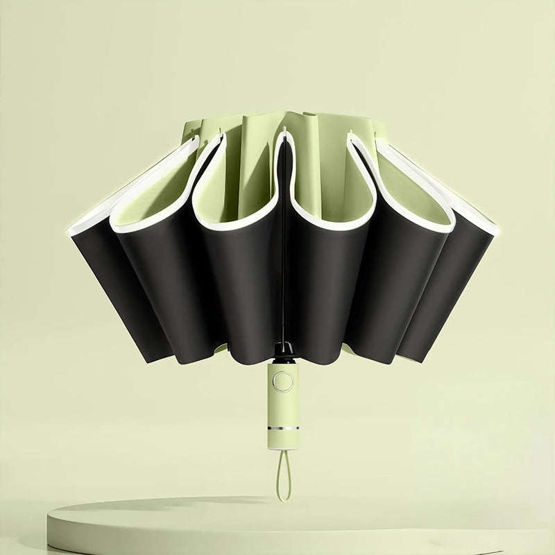 automatic windproof reverse folding umbrella, view 3 - MRSLM
