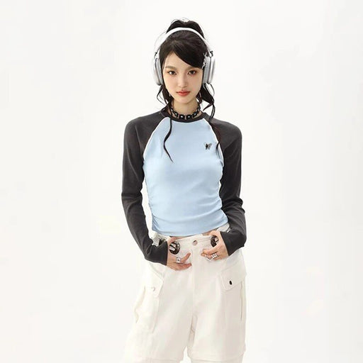 retro patchwork tee, view 2 - MRSLM