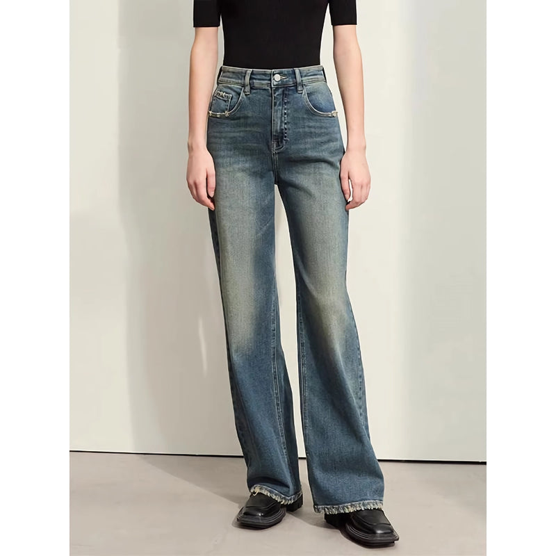 retro washed denim jeans, view 5 - MRSLM