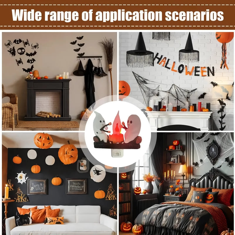 halloween ghost campfire night light, view 5 - MRSLM
