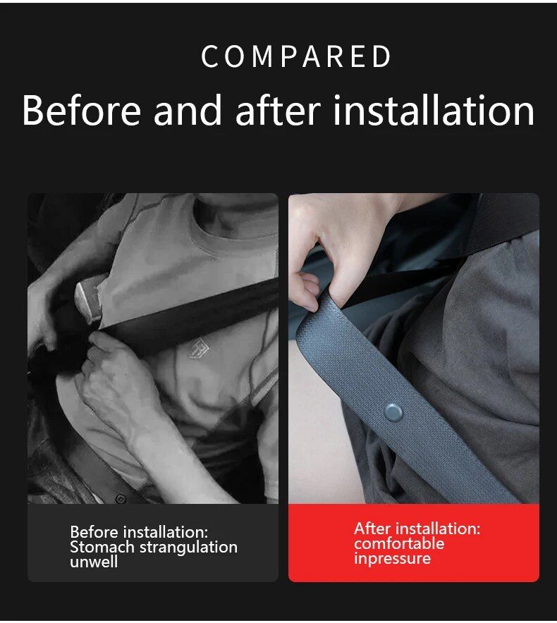 Adjustable Car Seat Belt Clips – Comfort & Safety Enhancers (2 Pcs)