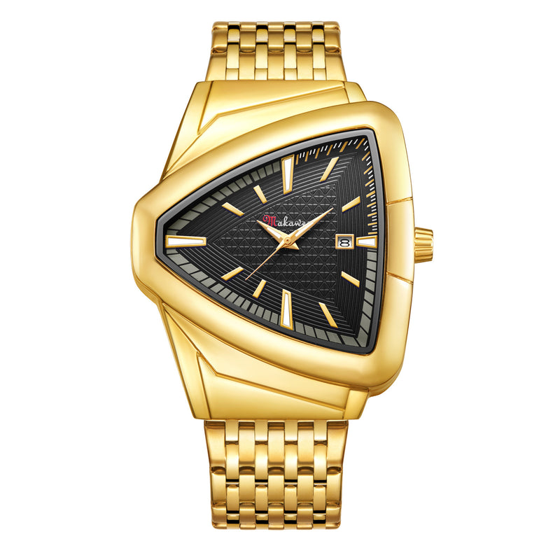 Men's triangle quartz watch, view 8 - MRSLM