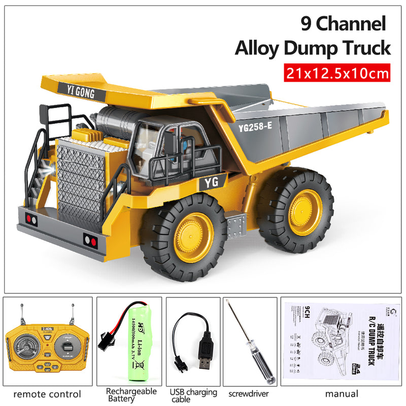 excavator truck dump bulldozer RC toy, view 4 - MRSLM