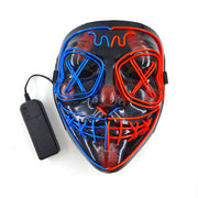 Halloween glow horror full face mask, view 7 - MRSLM