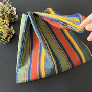 vintage stripe canvas shoulder bag, view 5 - MRSLM