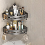 adhesive bathroom shampoo holder, view 2 - MRSLM