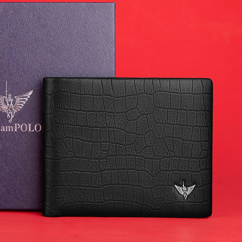 Men's leather wallet with RFID protection, view 5 - MRSLM