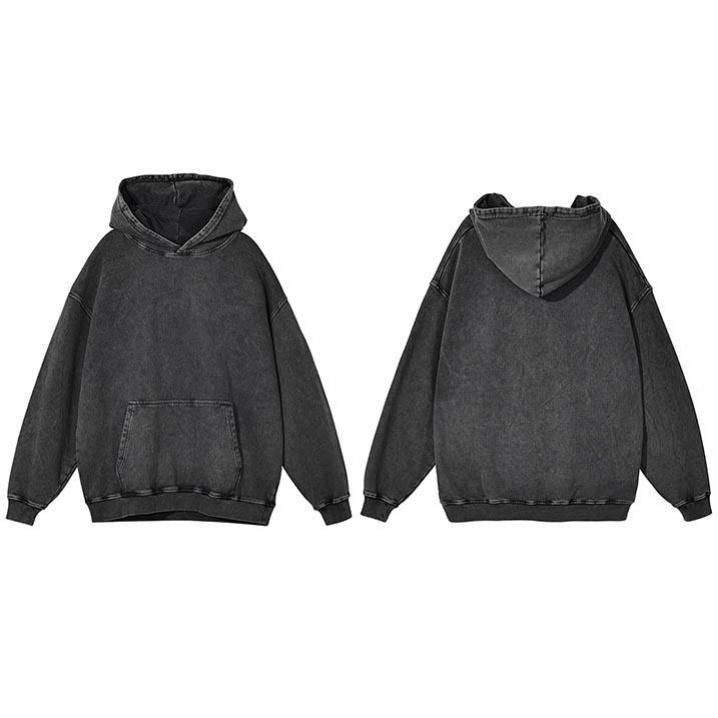 Vintage washed heavy cotton hoodie, view 29 - MRSLM