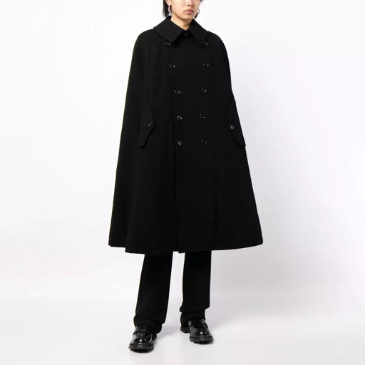 elegant cape style shawl overcoat - MRSLM
