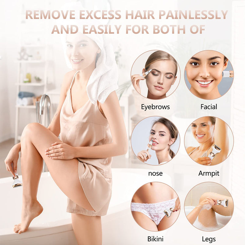 electric shaver and epilator for women, view 4 - MRSLM