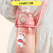 520ml kids water bottle with straw, view 8 - MRSLM